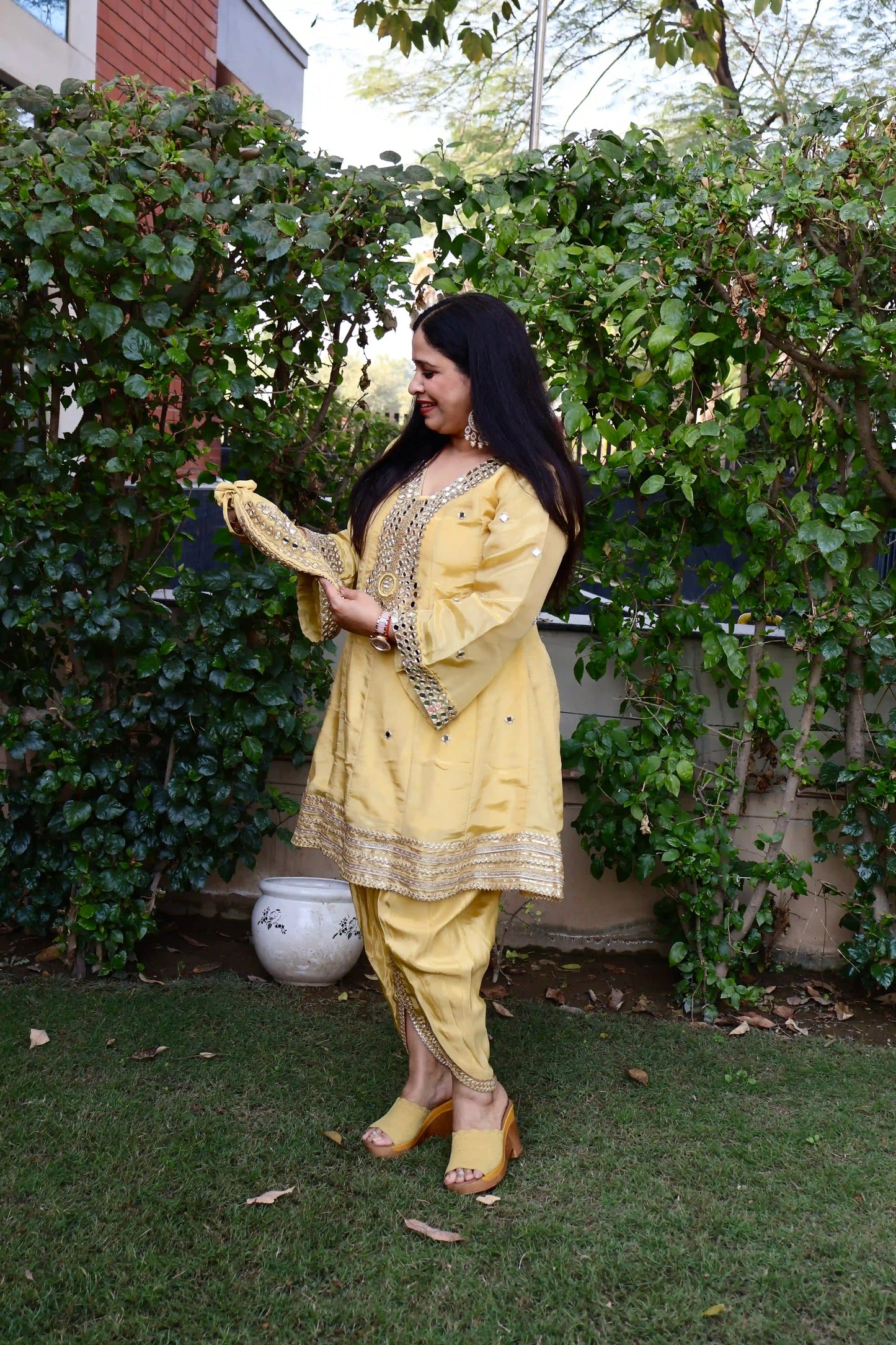 Tulip Pants with Potli Co-ord Set