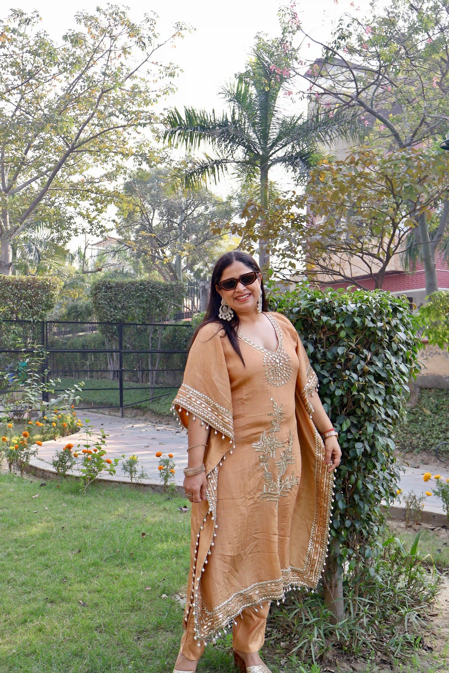 Festive Kaftan with Straight Pants