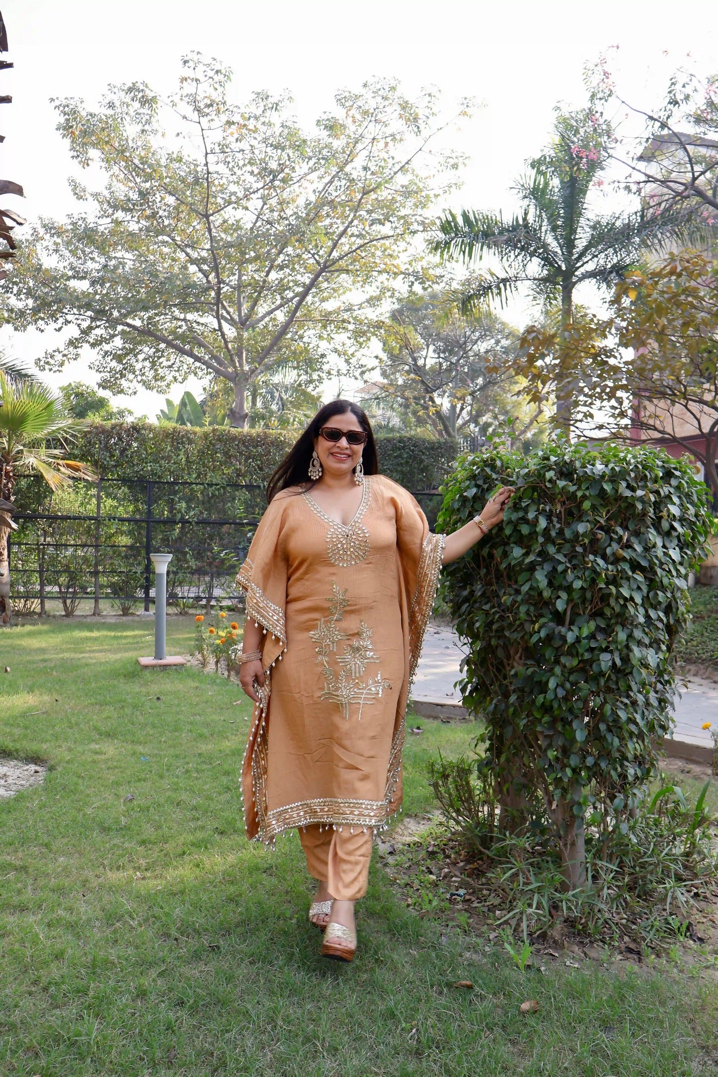 Festive Kaftan with Straight Pants