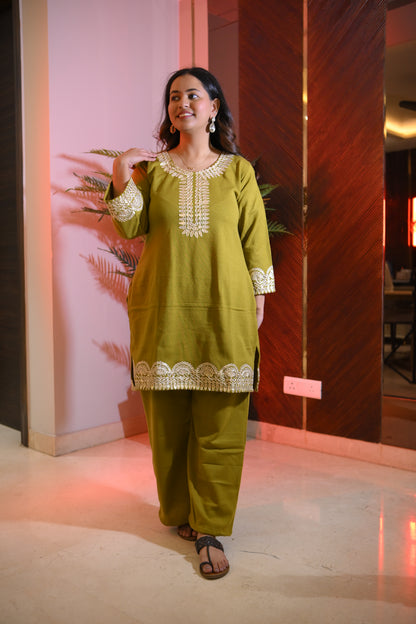 Gotta Patti Woolen Co-Ord Set