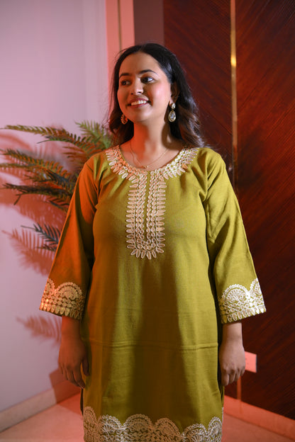 Gotta Patti Woolen Co-Ord Set
