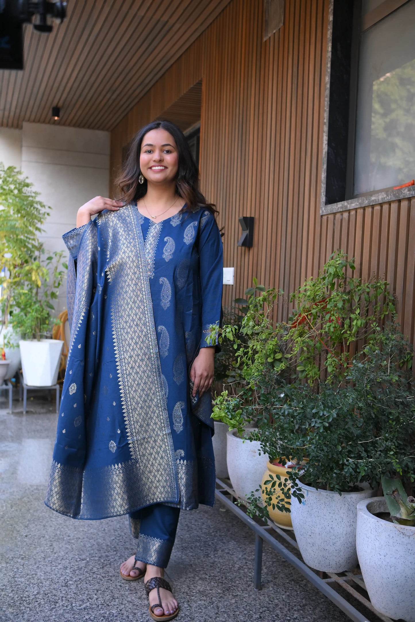 Banarasi Pashmina Suit Set