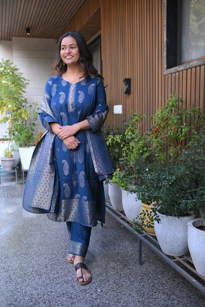 Banarasi Pashmina Suit Set