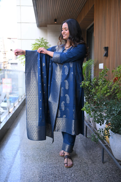 Banarasi Pashmina Suit Set