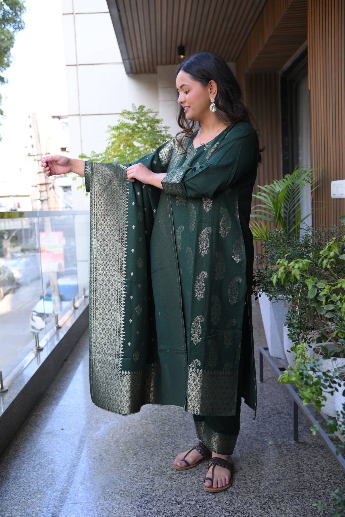 Banarasi Pashmina Suit Set