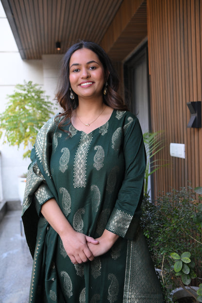 Banarasi Pashmina Suit Set