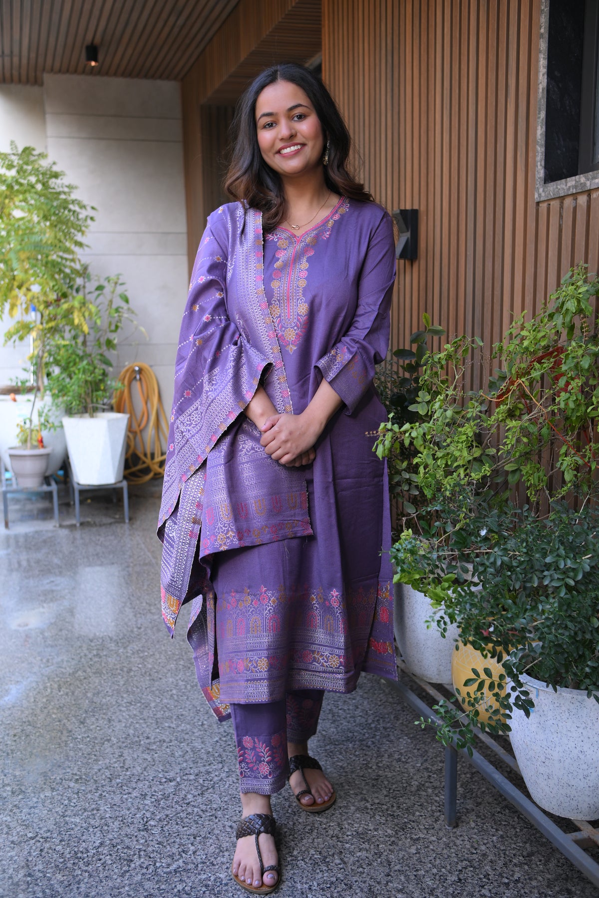 Banarasi Pashmina Suit Set