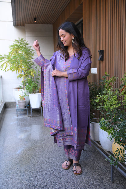 Banarasi Pashmina Suit Set