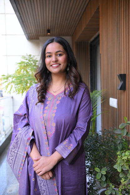 Banarasi Pashmina Suit Set